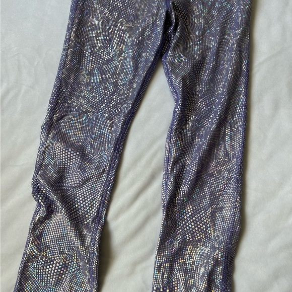 S More Than Magic Girls Legging 6 6X Purple Snake Skin Shimmer Shine Unicorn - Picture 2 of 6